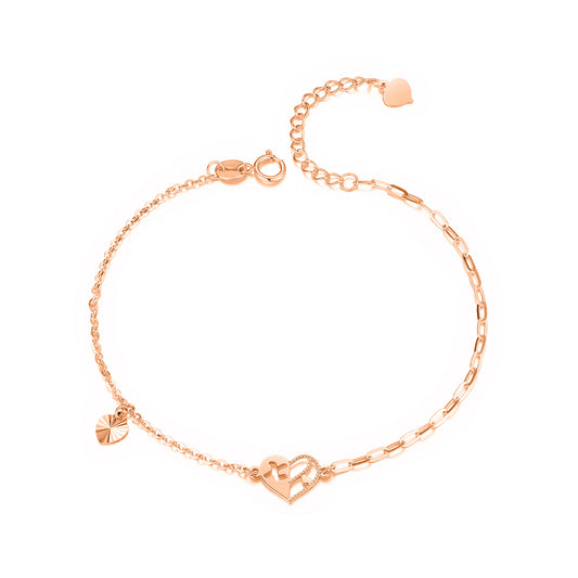 TAKA Jewellery Dolce 18K Gold Bracelet Heart