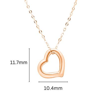 TAKA Jewellery Dolce 18K Gold Necklace Heart