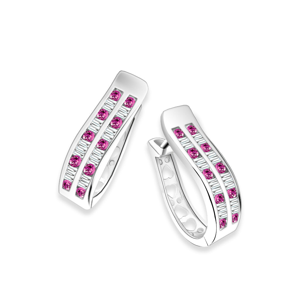 TAKA Jewellery Spectra Gemstone Diamond Earrings 18K