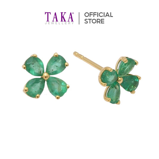 TAKA Jewellery Spectra Emerald Earrings 18K
