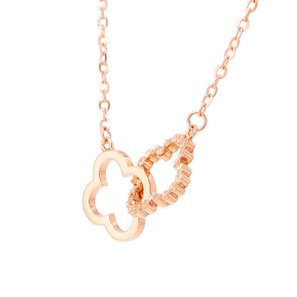 TAKA Jewellery Dolce 18K Gold Necklace Clovers