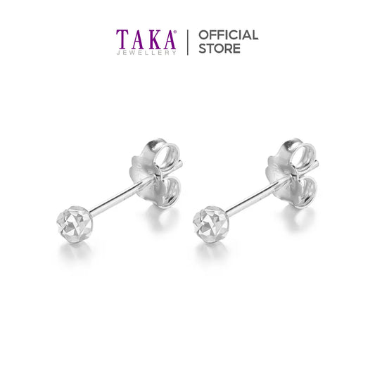 TAKA Jewellery Dolce 18K Gold Earrings Gold Ball Cutting
