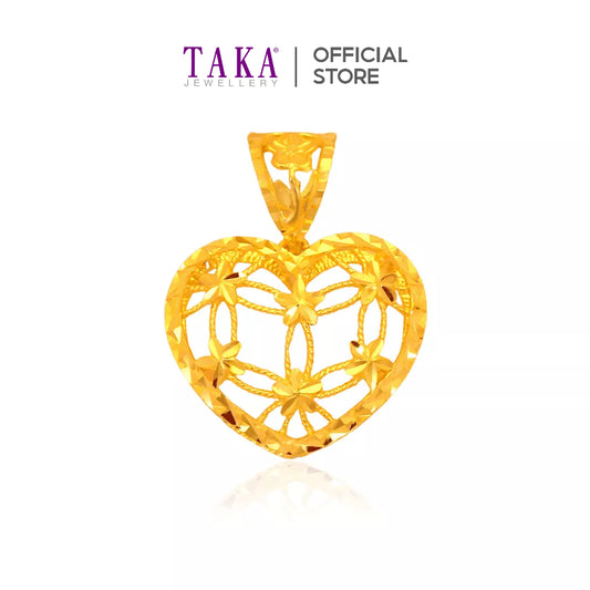TAKA Jewellery 916 Gold Pendant Heart