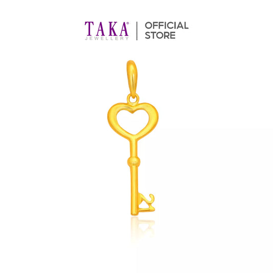 TAKA Jewellery 916 Gold Pendant Key
