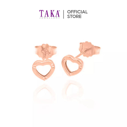 TAKA Jewellery Dolce 18K Gold Earrings Heart