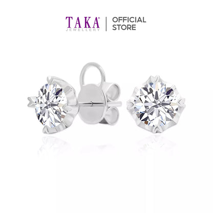 TAKA Jewellery IGI Certified 1.14ct Each | I | VS1 Round Brilliant Lab Grown Diamond Earrings 18K
