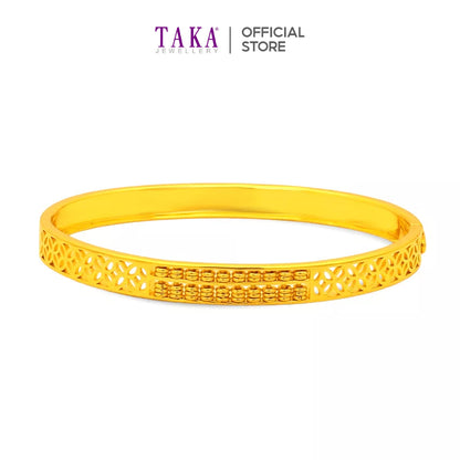 TAKA Jewellery 916 Gold Abacus Bangle
