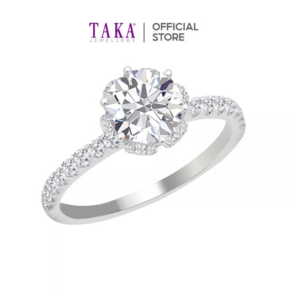 TAKA Jewellery IGI Certified 1.01ct | H | VS1 Round Brilliant Lab Grown Diamon Ring 18K