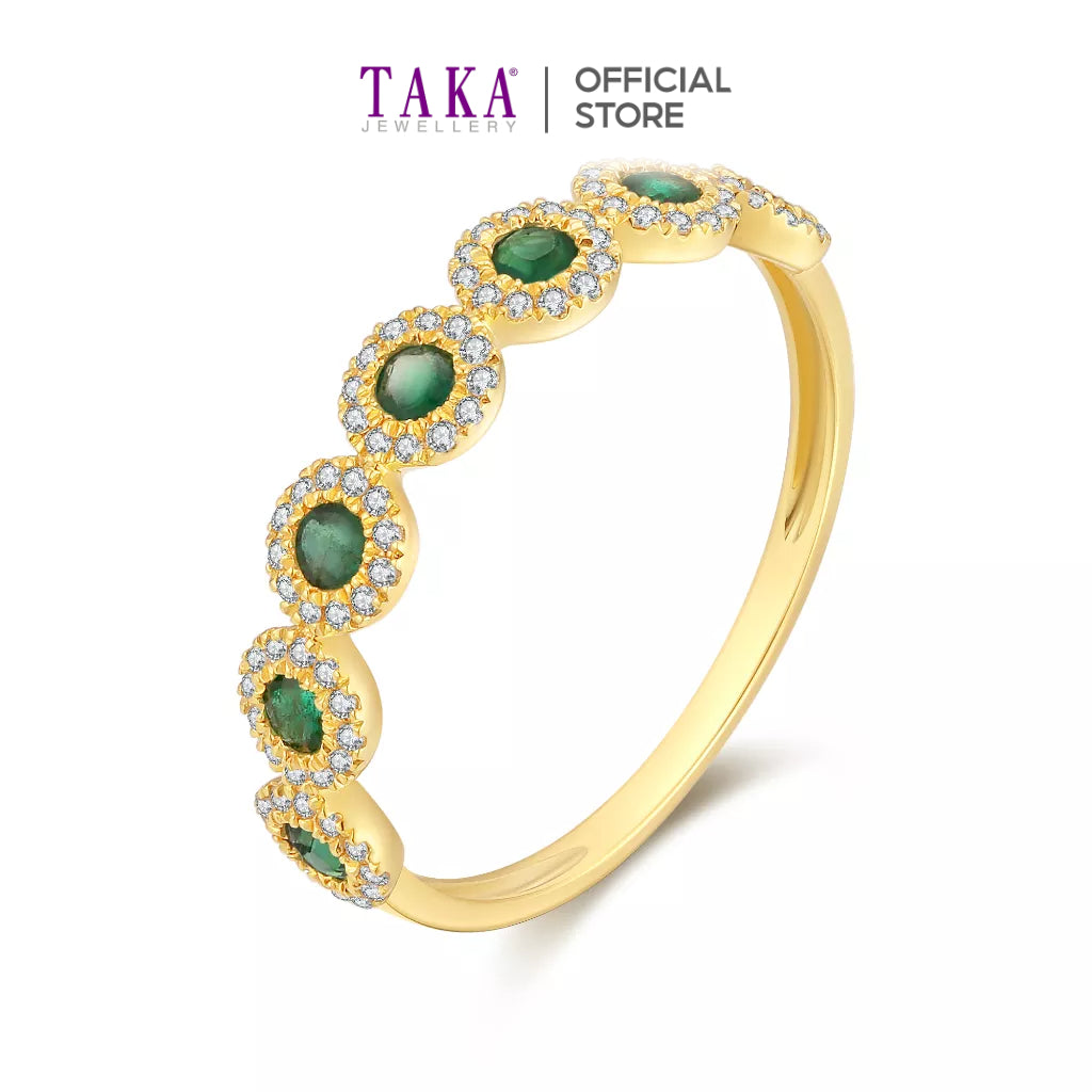 TAKA Jewellery Galaxe Gemstone and Diamond Ring 18K