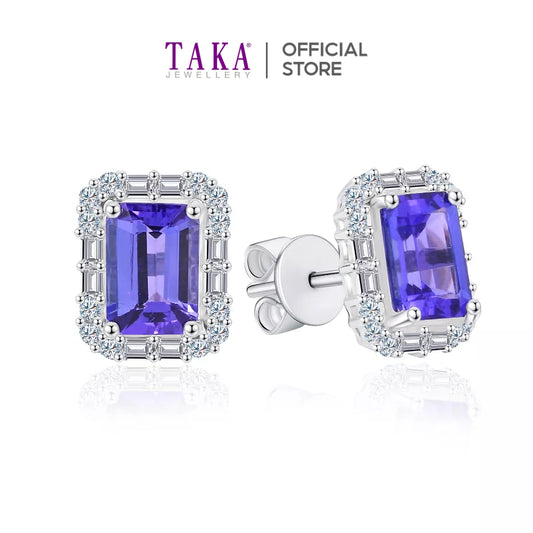 TAKA Jewellery Spectra Tanzanite Diamond Earrings 18K