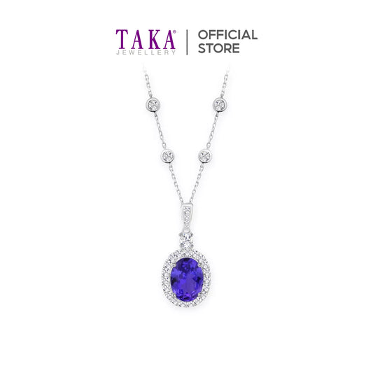 TAKA Jewellery Tanzanite Diamond Necklace 18K