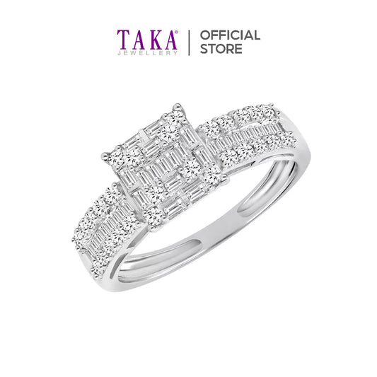 TAKA Jewellery Illusion Diamond Ring 18K