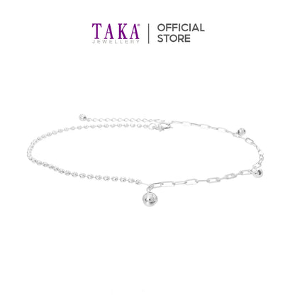 TAKA Jewellery Dolce 18K Gold Anklet Gold Ball