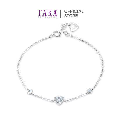 TAKA Jewellery Stellar Diamond Bracelet 9K Heart