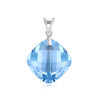 TAKA Jewellery Spectra Blue Topaz Gemstone Pendant 9K