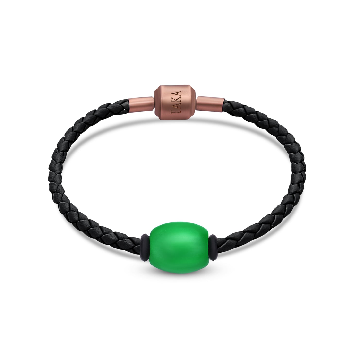TAKA Jewellery Jade with PU Cord Bracelet