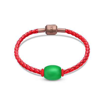TAKA Jewellery Jade with PU Cord Bracelet