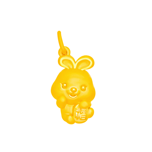TAKA Jewellery 999 Pure Gold Pendant Bunny