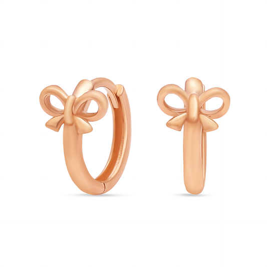 TAKA Jewellery Dolce 18K Gold Earrings Ribbon