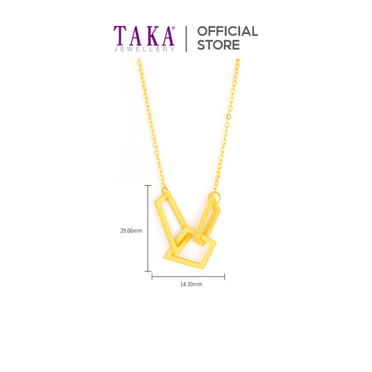 TAKA Jewellery 999 Pure Gold Set - Necklace, Earrings and Bracelet