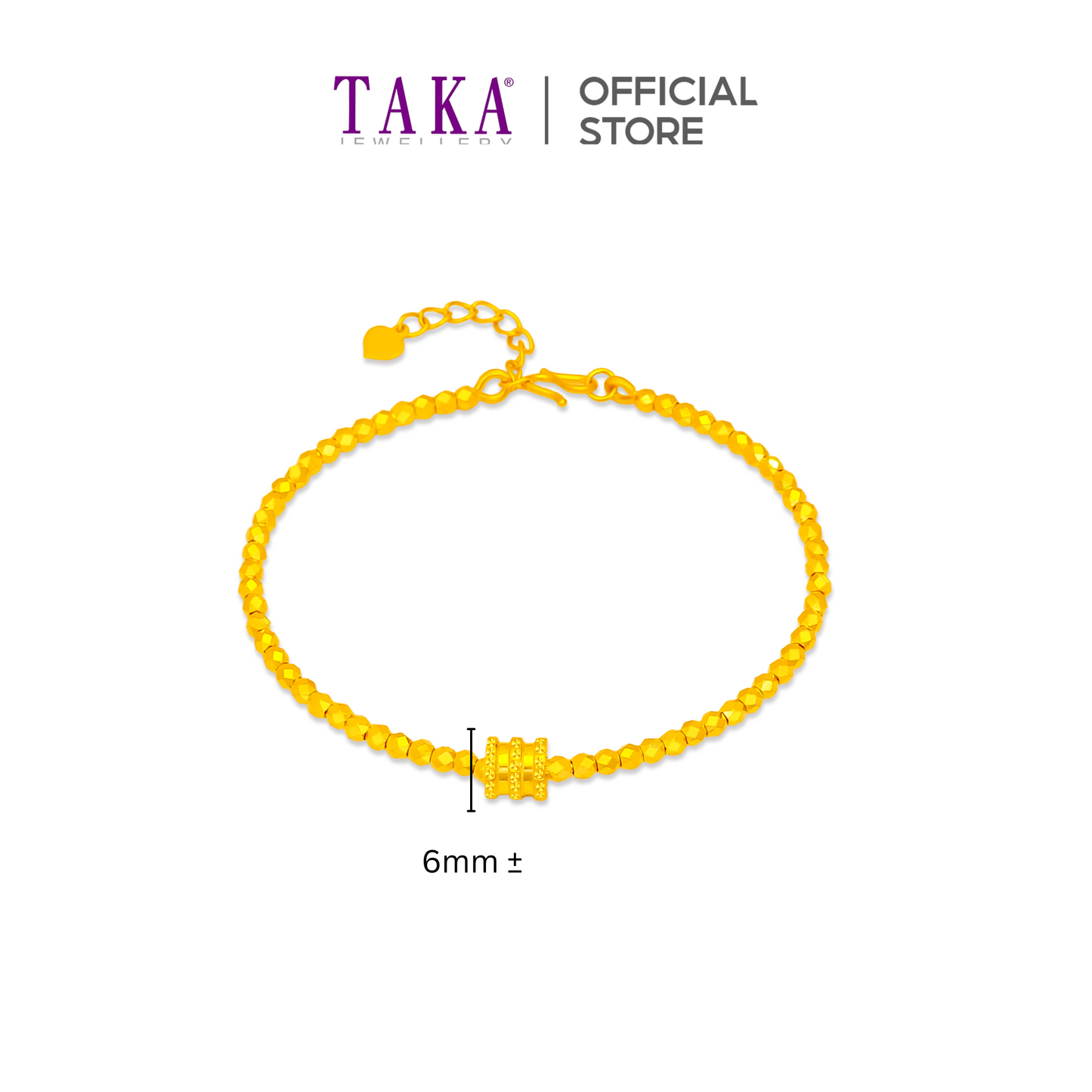 TAKA Jewellery 999 Pure Gold 5G Bangle