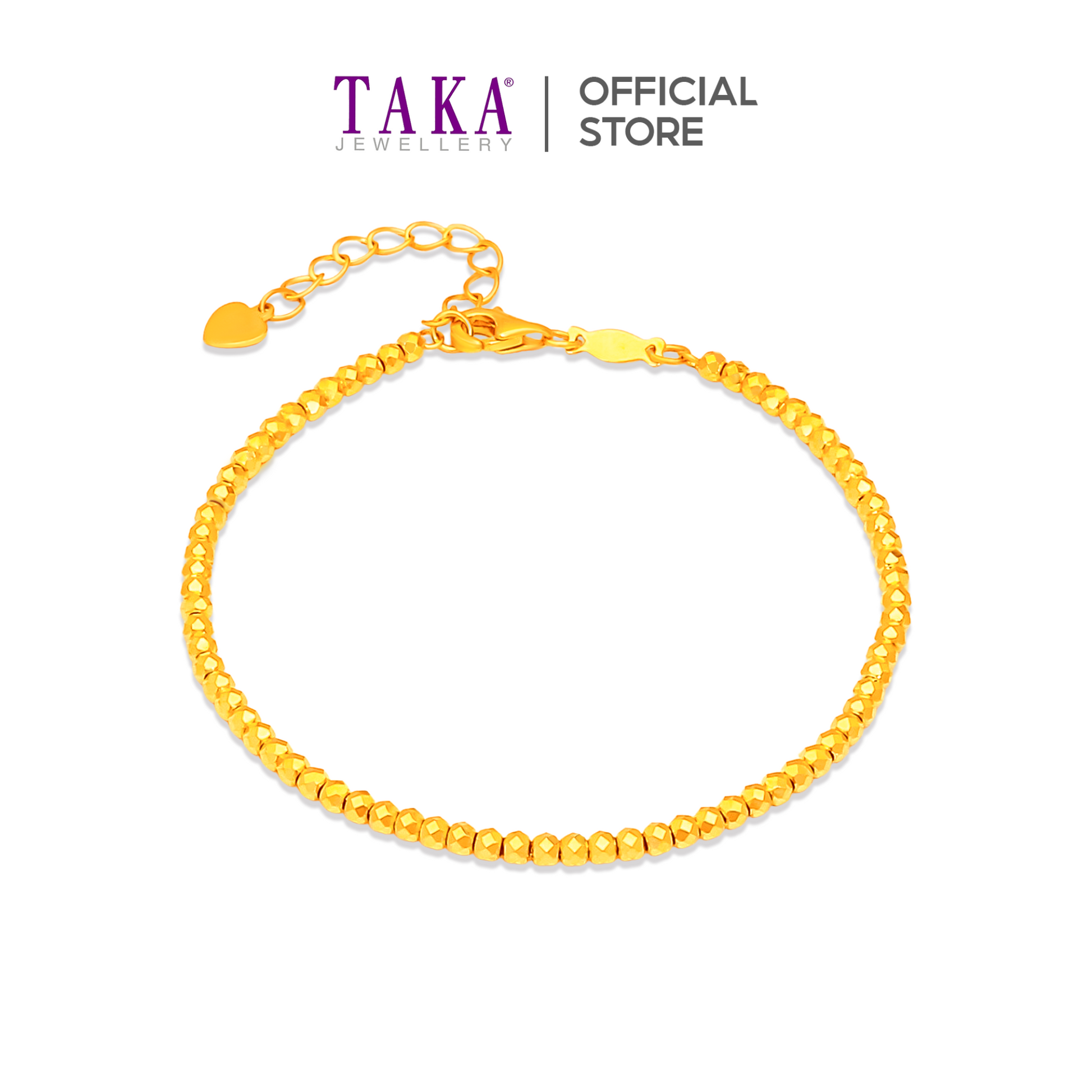 TAKA Jewellery 999 Pure Gold 5G Bracelet Bling Bling TAKA Jewellery