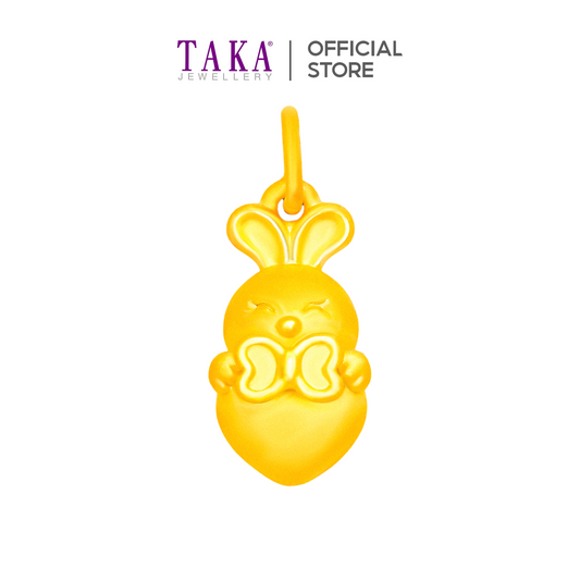 TAKA Jewellery 999 Pure Gold Pendant Bunny