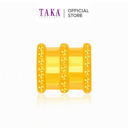 TAKA Jewellery 999 Pure Gold Barrel Charm