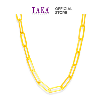 TAKA Jewellery 916 Gold Long Necklace Links