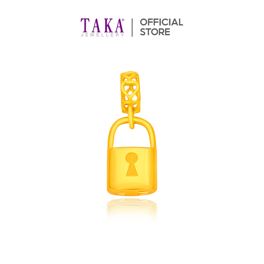 TAKA Jewellery 916 Gold Charm Lock