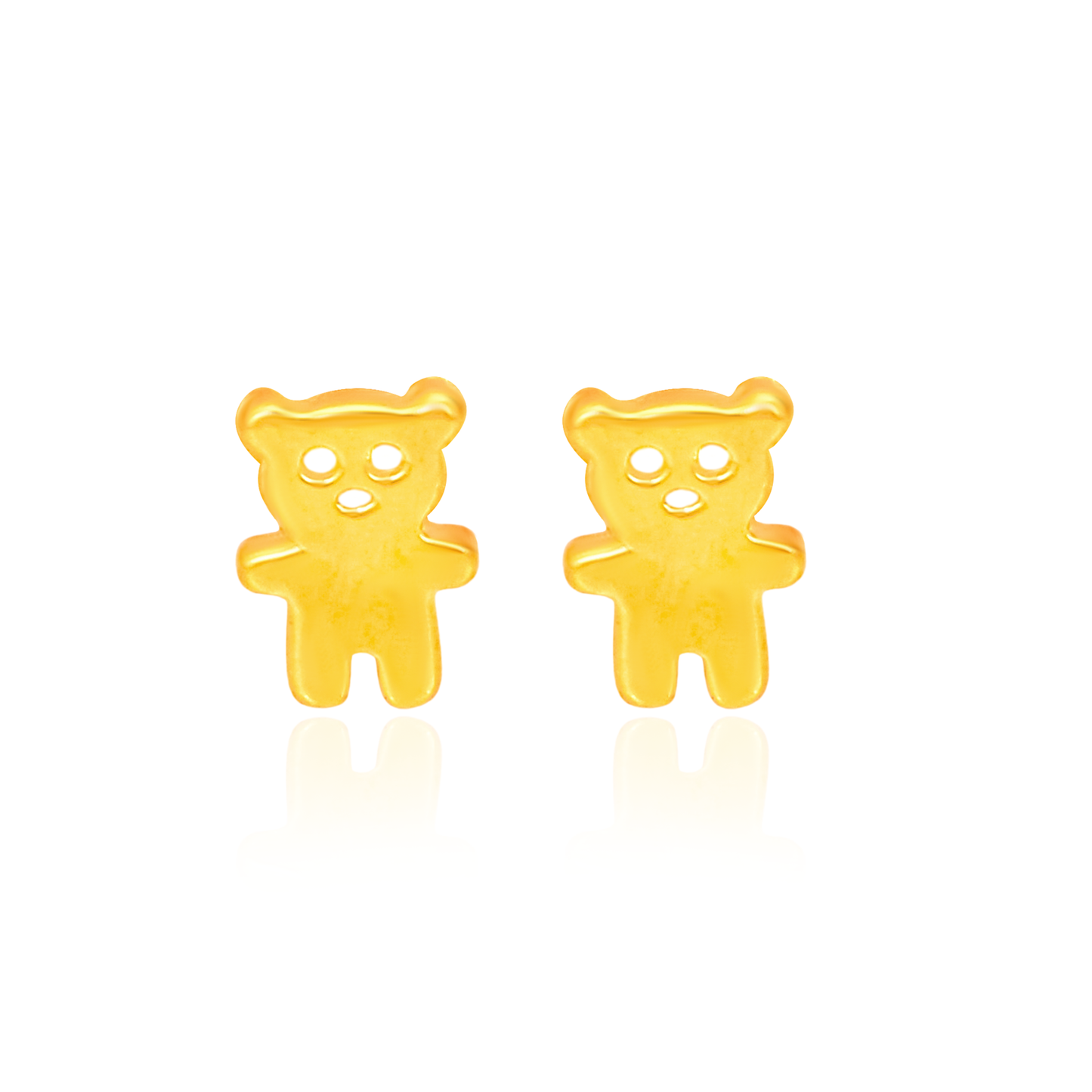 TAKA Jewellery 916 Gold Earrings Bear