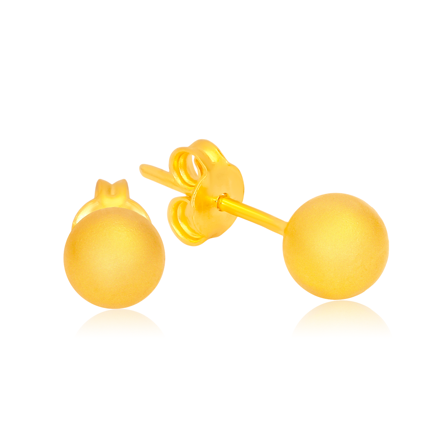 TAKA Jewellery 916 Gold Earrings Gold Ball