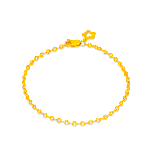 TAKA Jewelley 916 Gold Bracelet