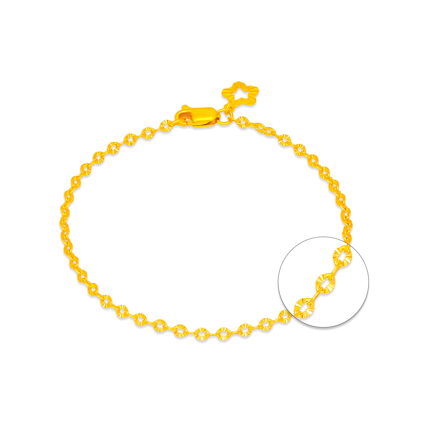 TAKA Jewelley 916 Gold Bracelet