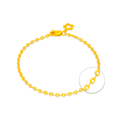 TAKA Jewelley 916 Gold Bracelet
