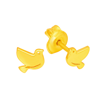 TAKA Jewellery 916 Gold Earrings Dove