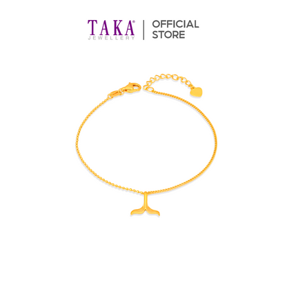 TAKA Jewellery 916 Gold Bracelet Mermaid Tail