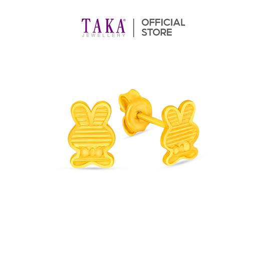 TAKA Jewellery 916 Gold Earrings Bunny