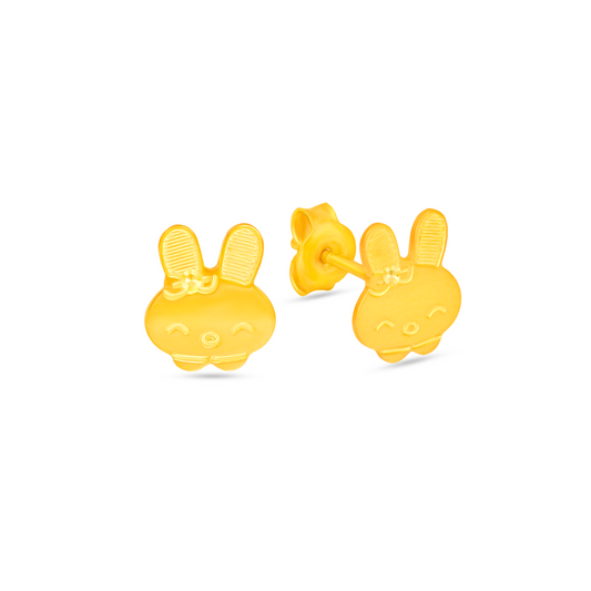 TAKA Jewellery 916 Gold Earrings Bunny