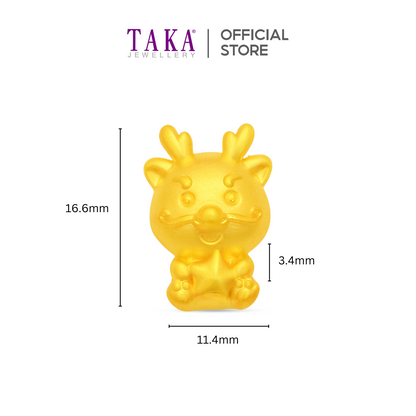 TAKA Jewellery 999 Pure Gold Charm Tiger