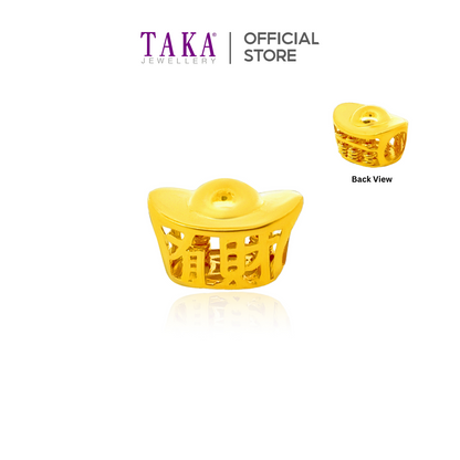 TAKA Jewellery 916 Gold Charm YuanBao Abacus